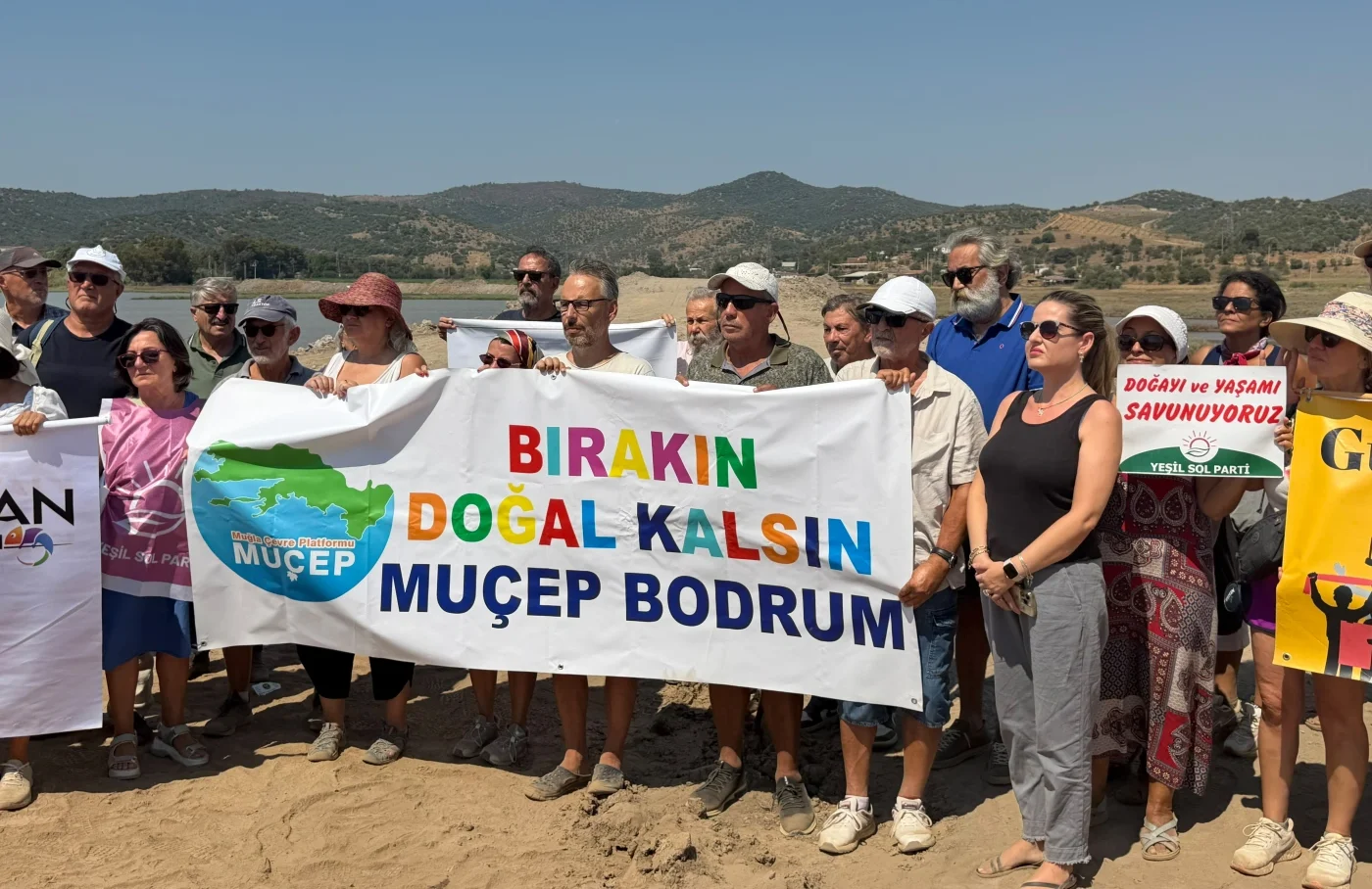 Bargilya’da hafriyat tepkisi: Çevre örgütleri sulak alanda buluştu