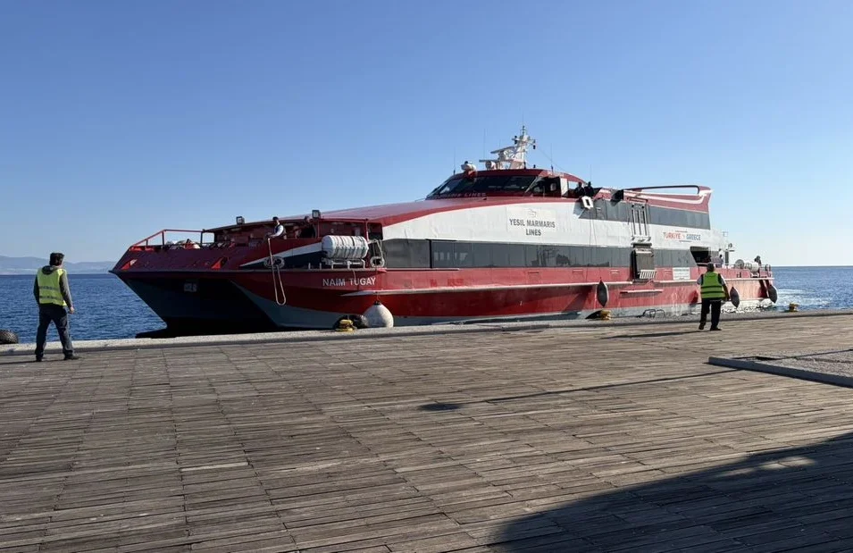 Bodrum-Kos için 17 dakika hedefi: Yeni katamaran Kos’a geldi