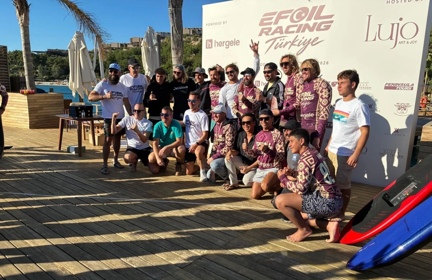 Bodrum'da 28 sporcu deniz uçağıyla yarıştı