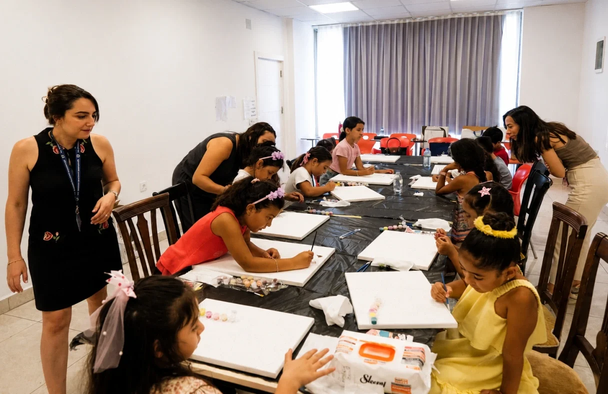 Bodrum’da Çocuklara Ücretsiz Tuval Boyama Atölyesi Başladı