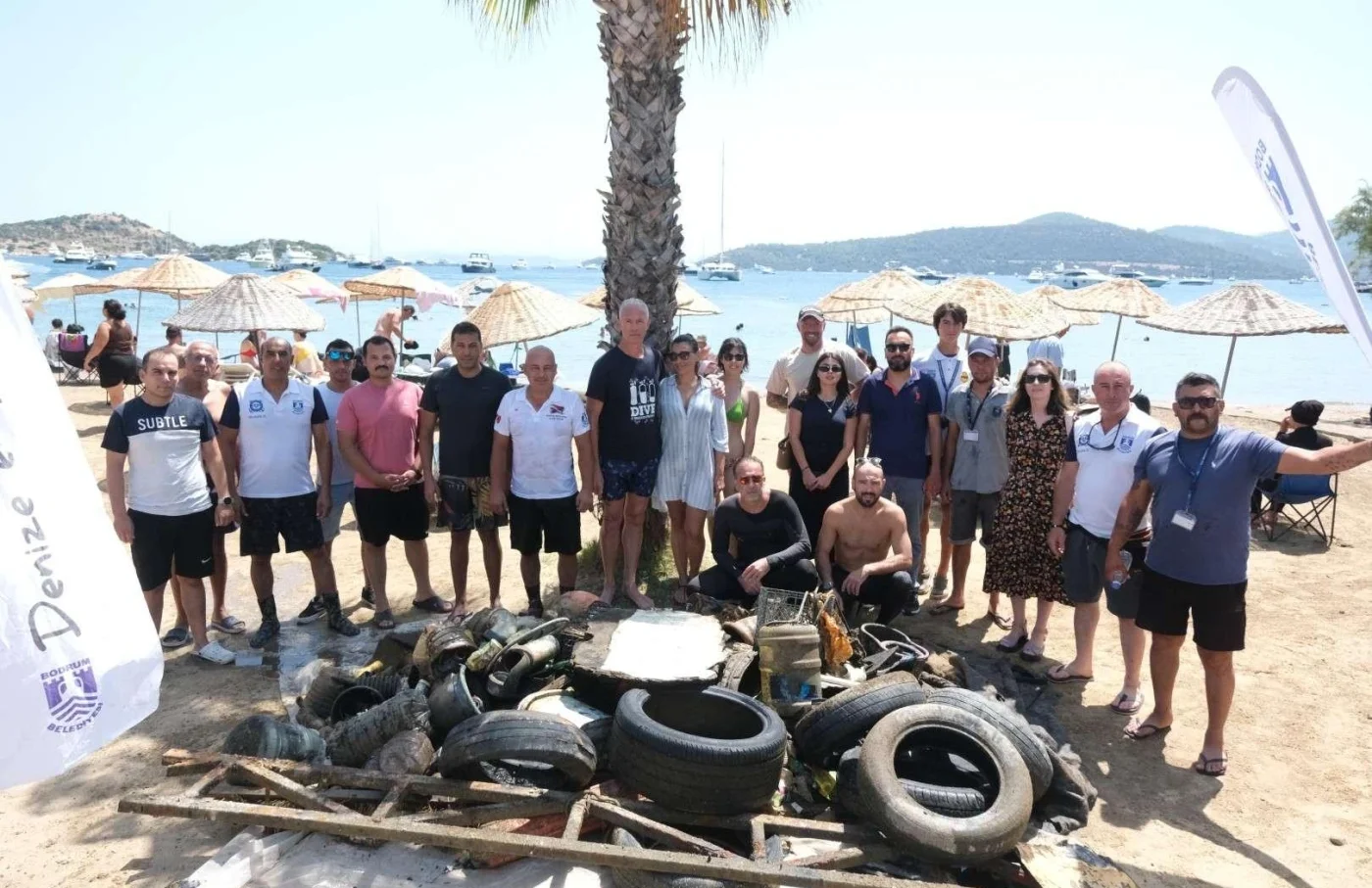 Bodrum'da Deniz Dibi Temizliği: Türkbükü'nden 650 Kilograma Yakın Atık Çıkarıldı