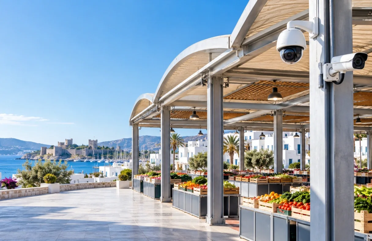 Bodrum'da dört kapalı pazar yerine kamera sistemi kurulacak