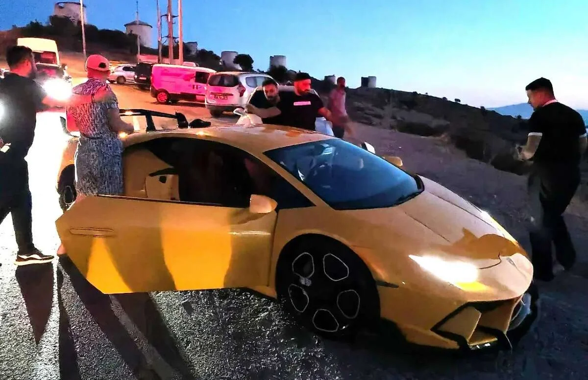 Bodrum’da Lamborghini’ye 16 bin TL ceza: 30 gün trafikten men