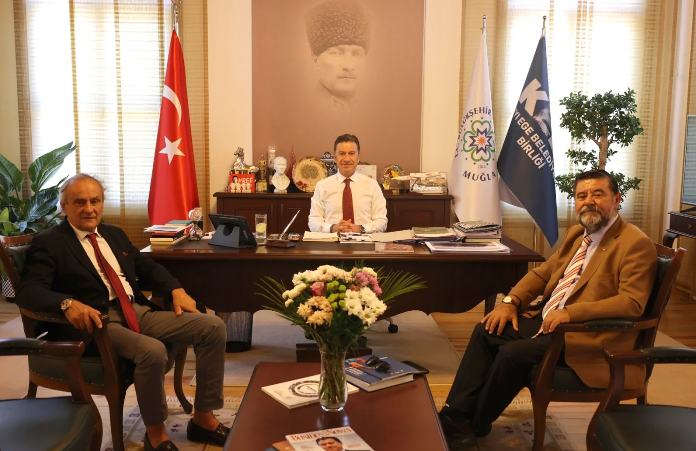 BODTO yönetiminden Muğla’da veda turu: Vali Akbıyık, Aras ve oda başkanlarıyla görüştüler
