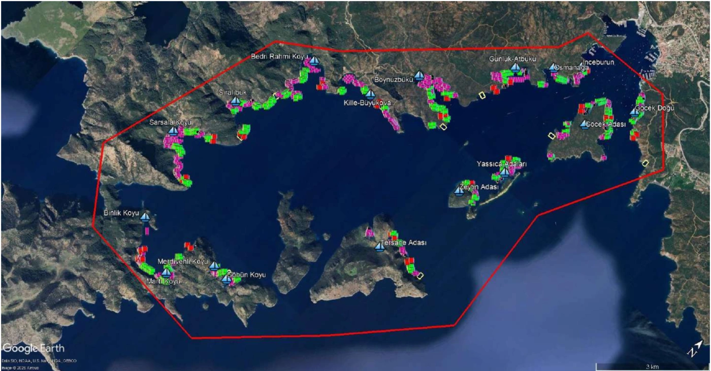 Göcek-Dalaman mapa şamandıra projesinde yeni aşama: Revize projeye “ÇED Olumlu” kararı