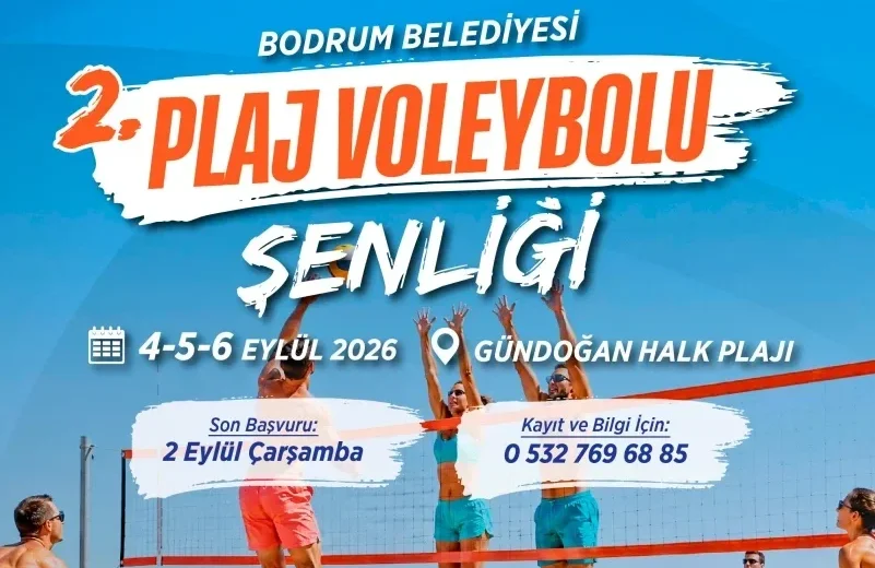 GÜNDOĞAN’DA 3 GÜN PLAJ VOLEYBOLU 16 TAKIM SAHAYA ÇIKACAK