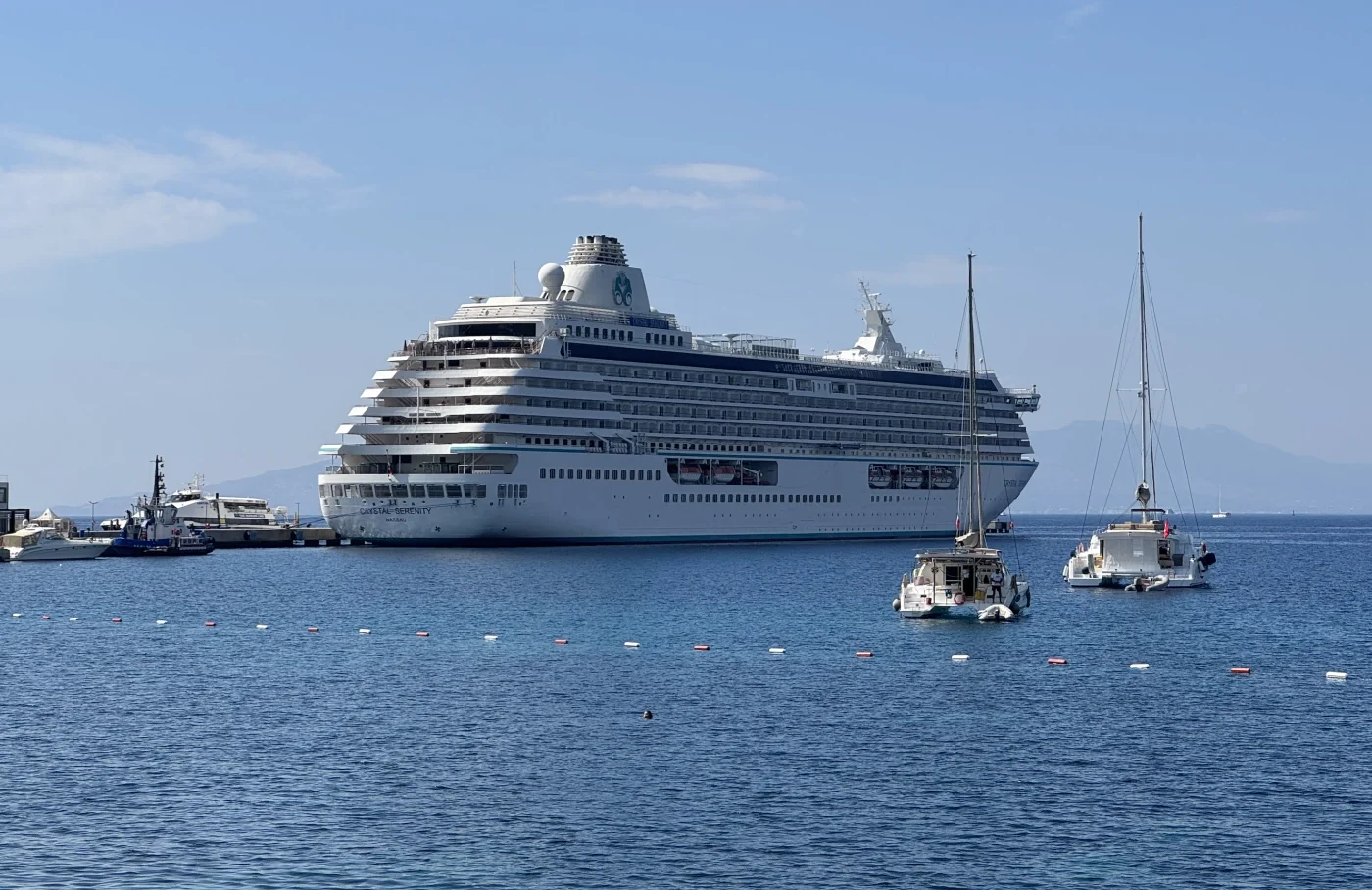 Lüks kruvaziyer Crystal Serenity Bodrum’da: Kentte 12 saat kalacak