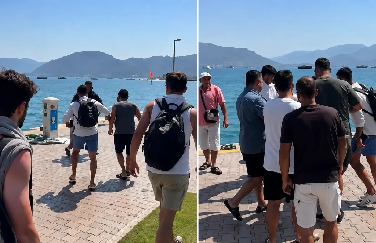 Marmaris'te Tur Teknesi Kaptanı Müşterisine Bıçakla Saldırdı