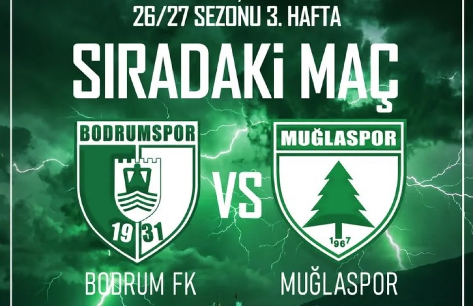 Muğla futbolunda tarihi gece: 1. Lig’de ilk derbi Bodrum’da