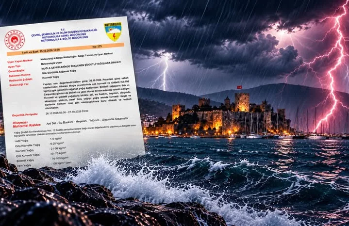 MUĞLA’DA FIRTINA VE SAĞANAK ALARMI! 3 GÜN BOYUNCA ETKİLİ OLABİLİR