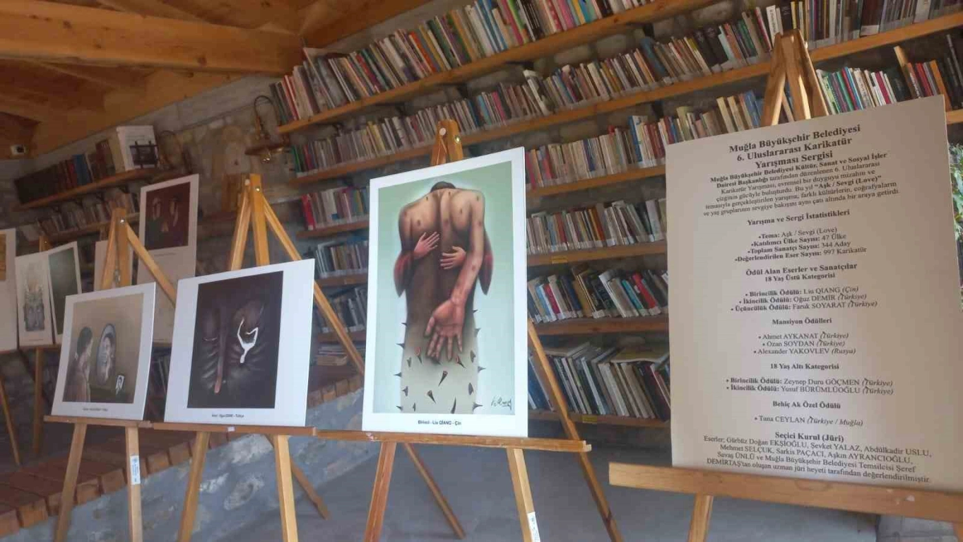 Muğla’da uluslararası karikatür sergisi 6 ilçede düzenlendi